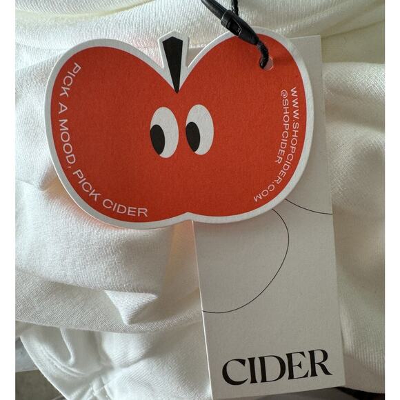 Cider Womens White Mock Neck Polyester/Spandex Shirt, Size 2XL, NEW - Picture 5 of 6